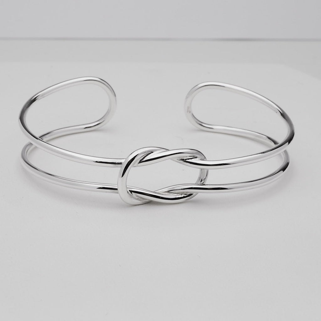 Women's Silver Bracelet - Classic Handmade 925 Sterling Silver Bangle Bracelet for Women Girls treasurebayb2b