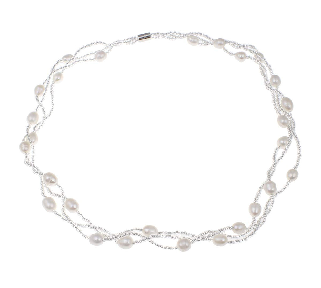 Elegant Natural Freshwater Pearl Necklace Pearl Jewellery Necklace for Women Ladies and Girls treasurebayb2b