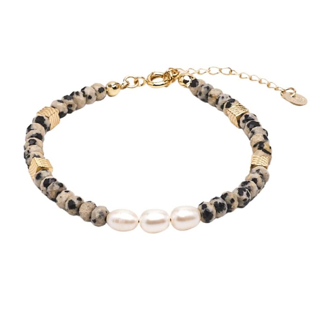 Handmade Womens Girls Delicate Natural Gemstone Bracelet | Stress Anxiety Power Bead Healing Crystal Gemstone Pearl Bracelet - Adjustable Size treasurebayb2b