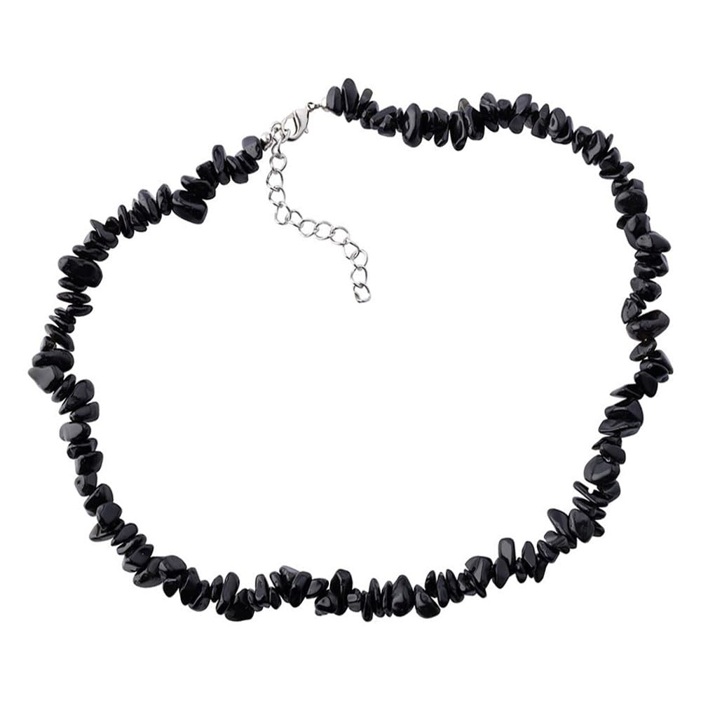 Handmade Womens Girls Beaded Gemstone chips necklace Choker - Natural Gemstones Healing Crystal Jewellery treasurebayb2b
