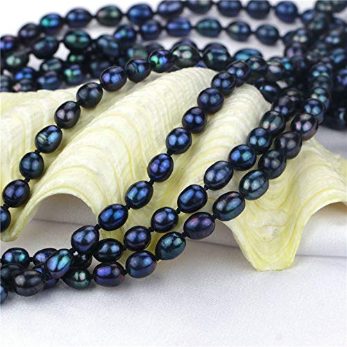 Stunning Multi-Colour 7-8mm Freshwater Pearl Necklace For Women 120cm treasurebayb2b