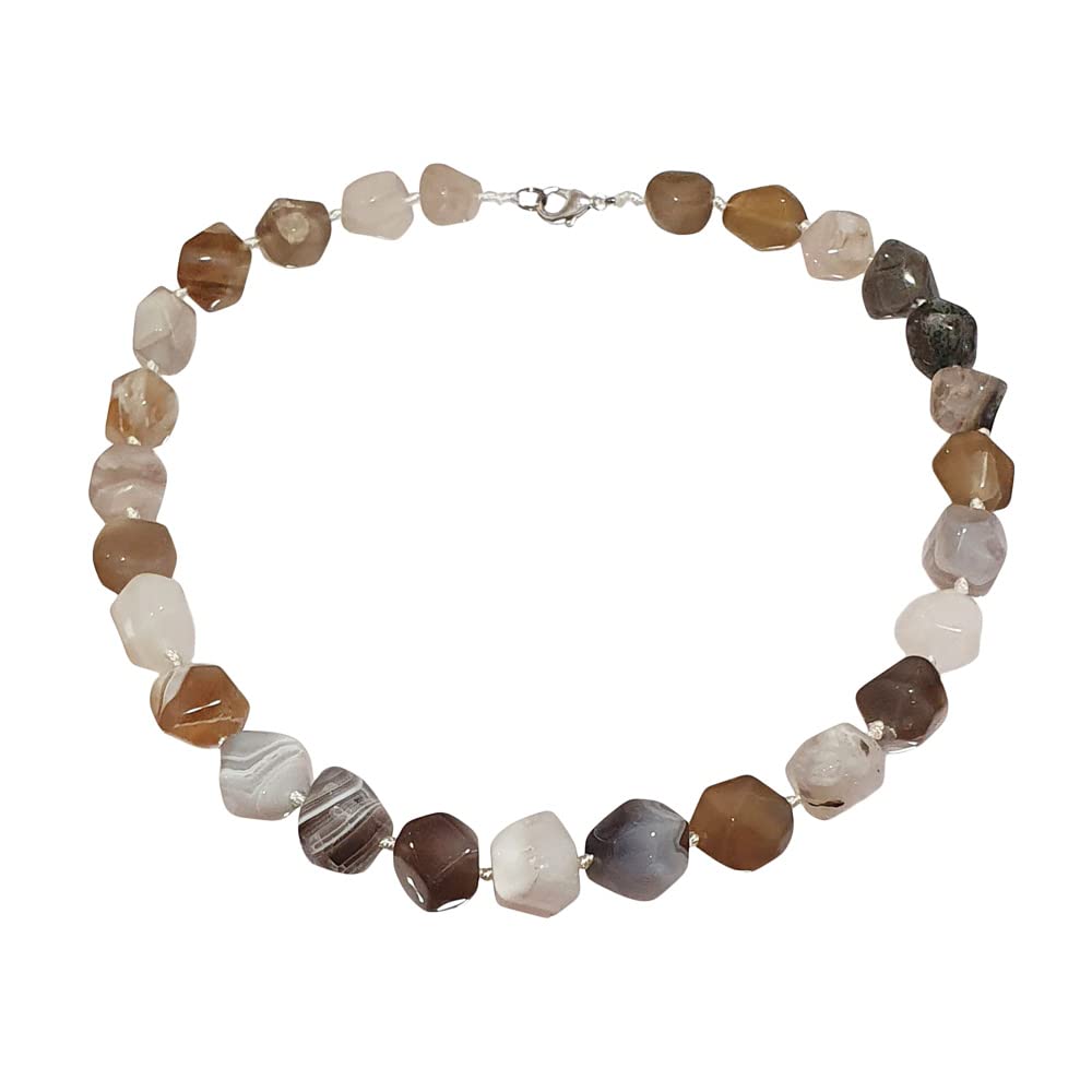 Chunky Statement Natural Gemstone Beaded Necklace for Women, Women's Handmade Necklace treasurebayb2b