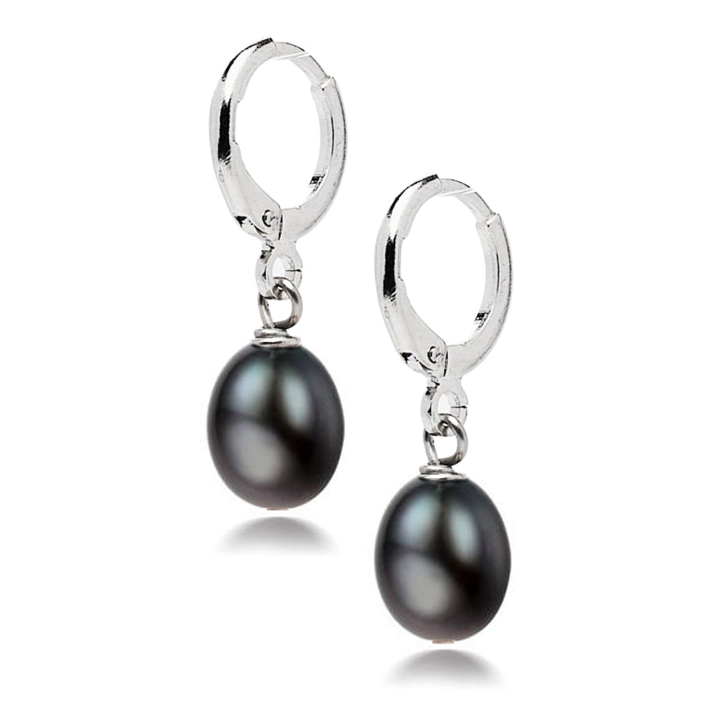 FAB 8-9mm Natural Freshwater Pearl Dangle Drop Earrings for Women and Girls treasurebayb2b