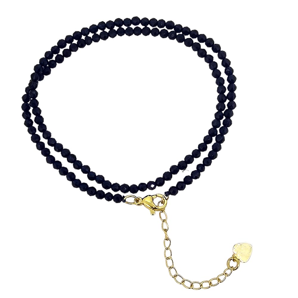 Handmade Womens Girls Crystal Gemstone Beaded Necklace Choker - Natural Gemstones Healing Crystal Birthstone Jewellery treasurebayb2b