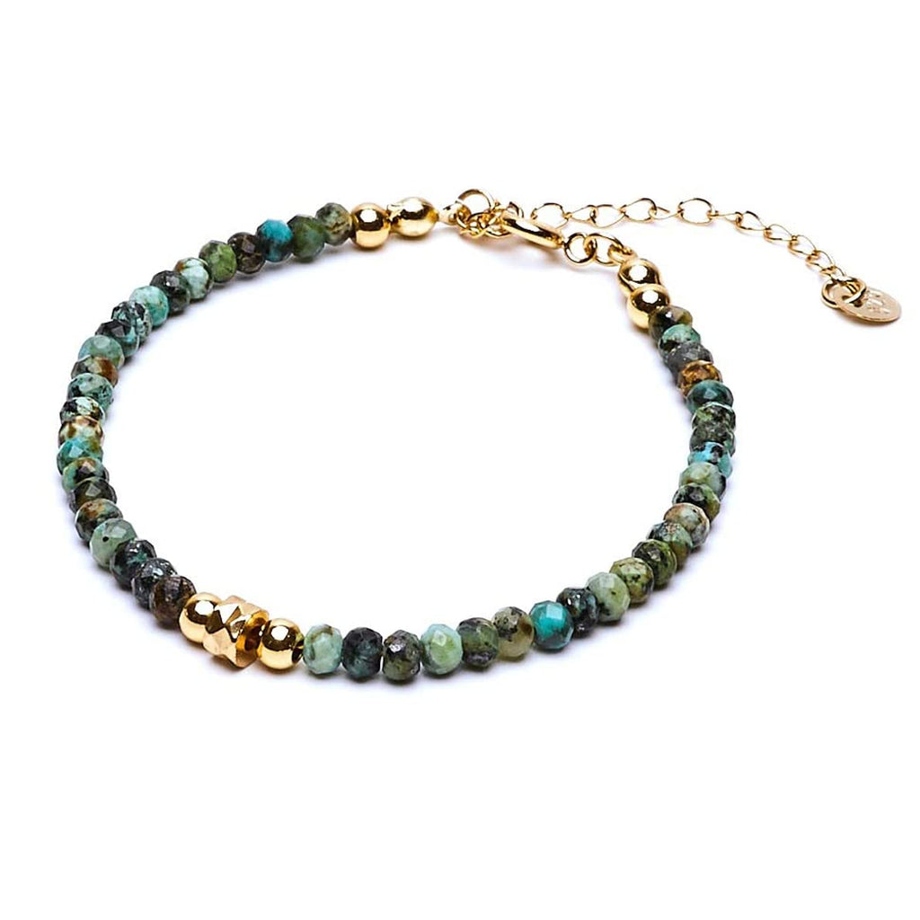 Handmade Womens Girls Delicate Natural Gemstone Bracelet | Stress Anxiety Power Bead Healing Crystal Gemstone Pearl Bracelet - Adjustable Size treasurebayb2b
