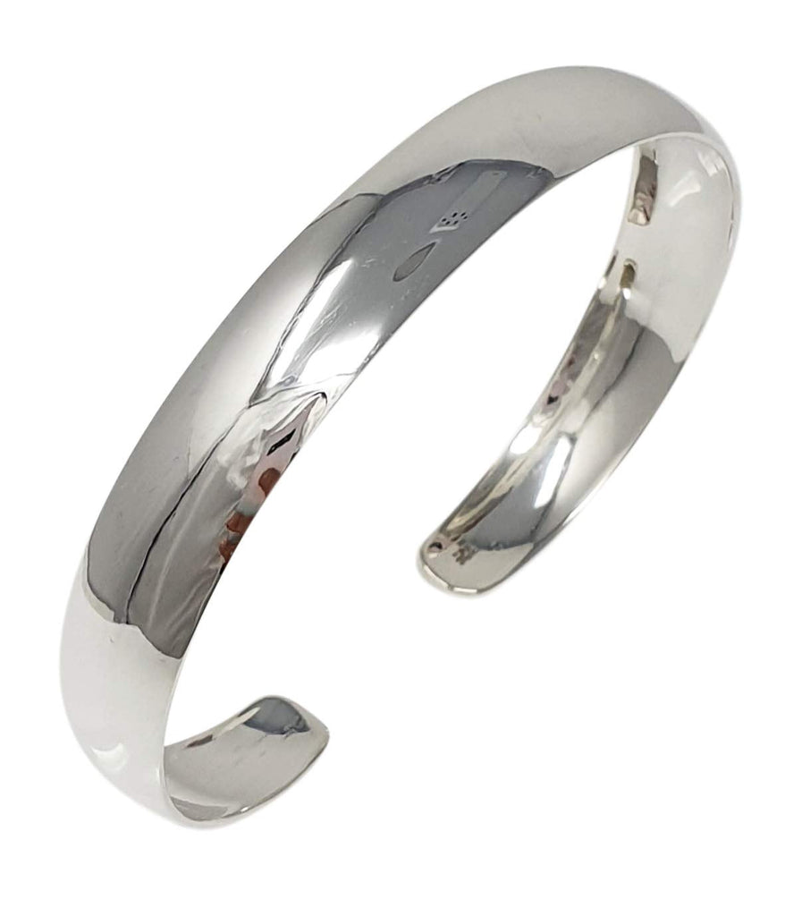 Stunning Women's Mens Plain Sterling Silver Bangle Bracelet treasurebayb2b