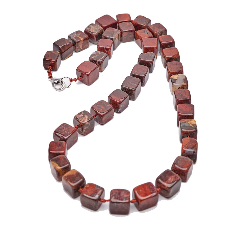 Stunning 12mm Natural Gemstone Beaded Necklace for Women treasurebayb2b