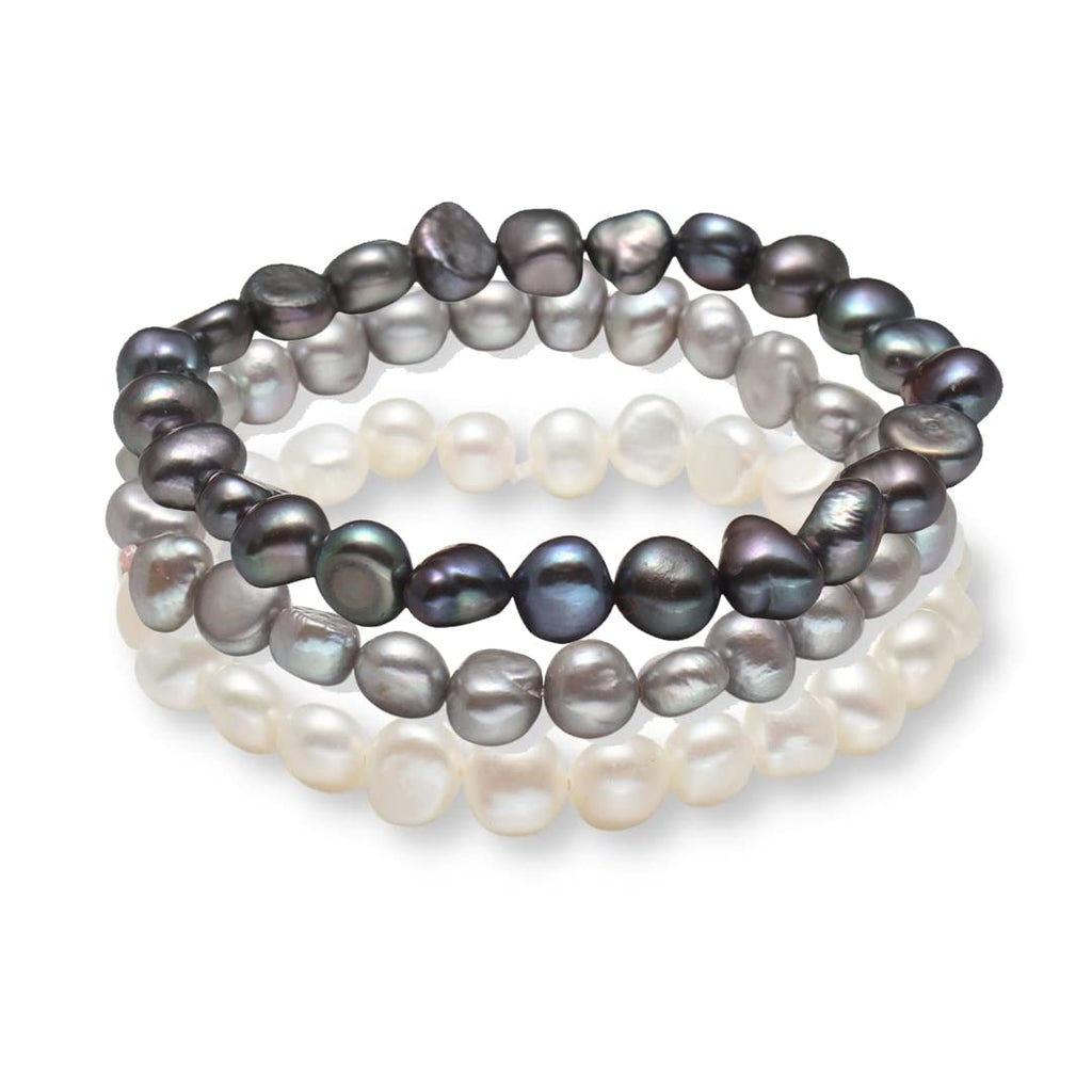 Stunning 7-8mm Baroque Freshwater Pearl Bracelet for Women and Girls treasurebayb2b