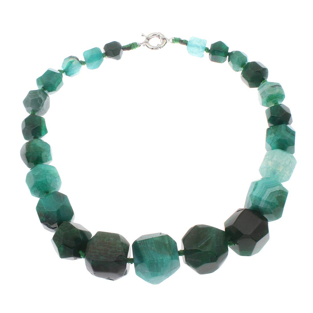 Stunning Agate Gemstone Chunky Necklace for Women and ladies treasurebayb2b