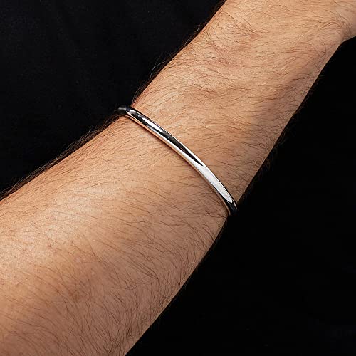 Man Men's Solid 925 Sterling Silver Torque Bangle Bracelet 29.2GRS Silver Bangle For Men treasurebayb2b