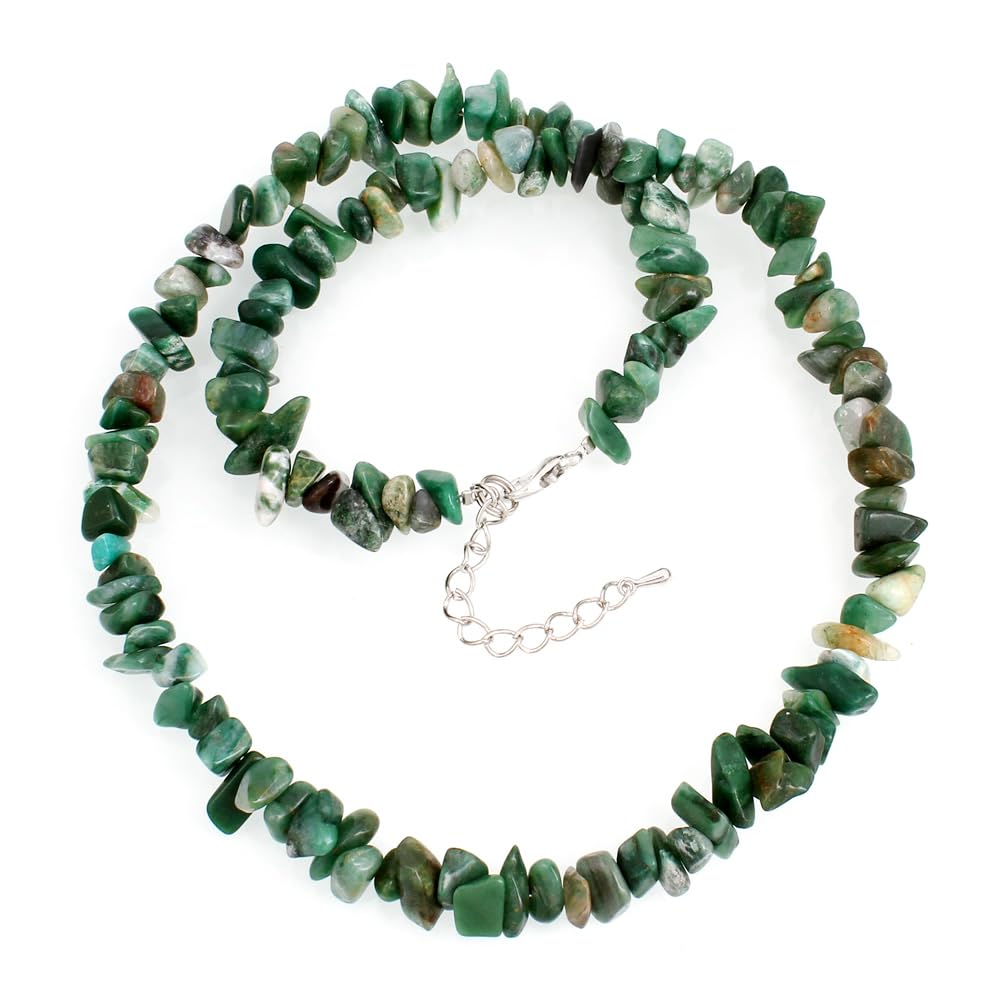Handmade Womens Girls Beaded Gemstone chips necklace Choker - Natural Gemstones Healing Crystal Jewellery treasurebayb2b