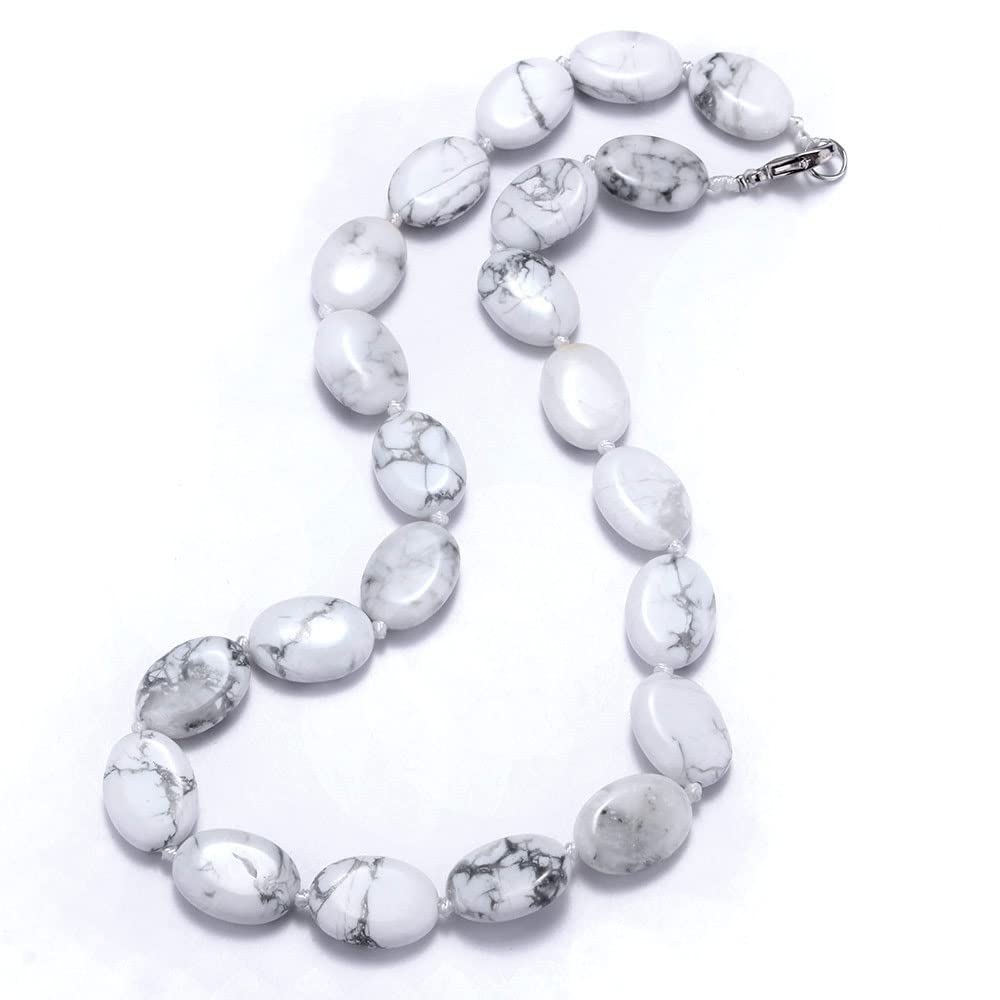 Stunning Oval Shape Natural Gemstone Beaded Necklace for Women treasurebayb2b