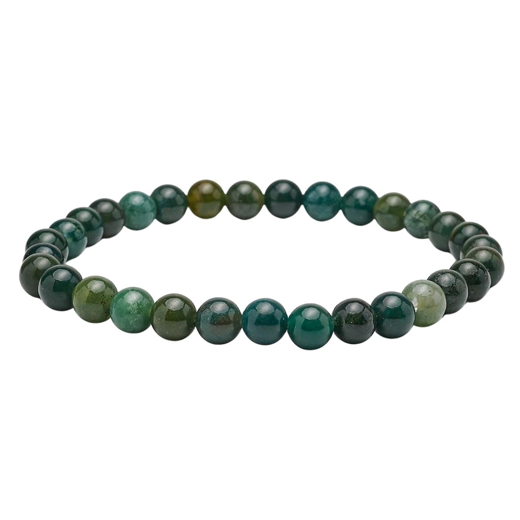 Handmade Womens Mens 6mm Gemstone Bracelet | Stress and Anxiety Power Bead Healing Crystal Gemstone Bracelet treasurebayb2b