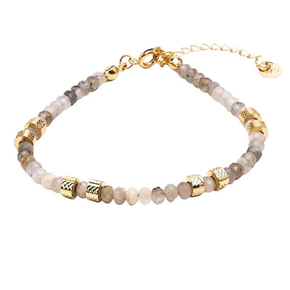 Handmade Womens Girls Delicate Natural Gemstone Bracelet | Stress Anxiety Power Bead Healing Crystal Gemstone Pearl Bracelet - Adjustable Size treasurebayb2b
