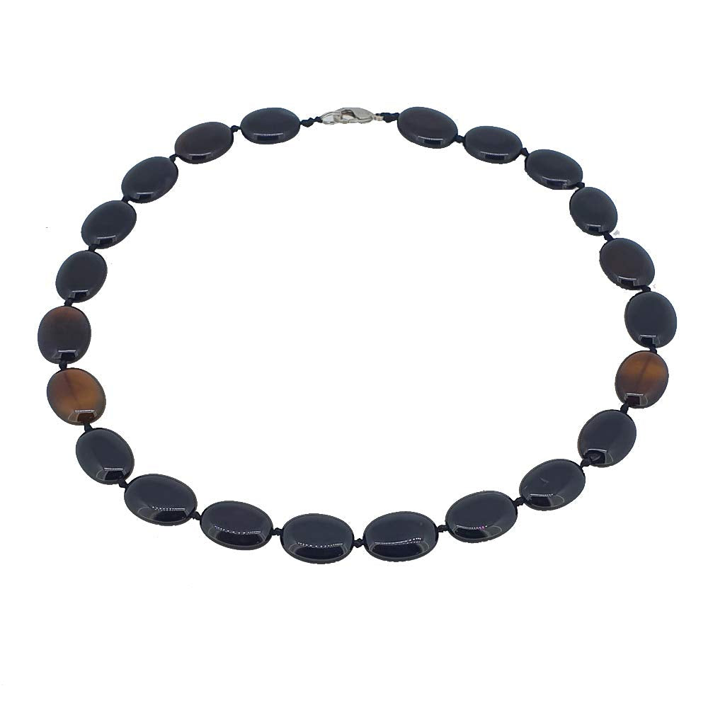 Stunning Oval Shape Natural Gemstone Beaded Necklace for Women treasurebayb2b