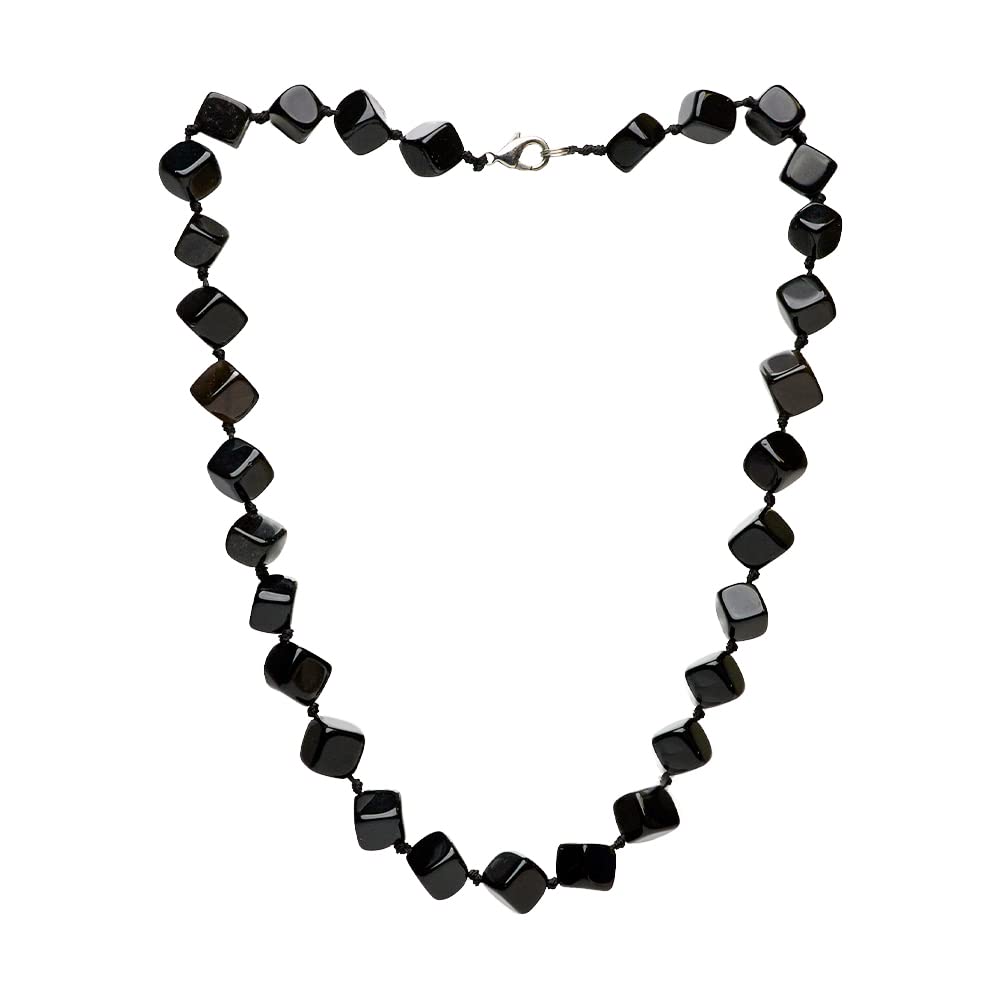 Women's Necklaces- Beautiful Handmade 10x10mm Natural Gemstone Beaded Necklace for Women and Girls treasurebayb2b