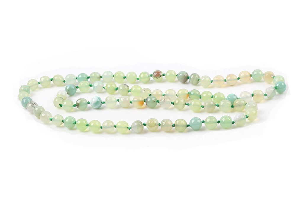 Women's Handmade Gemstone Beaded Necklace | 10mm Natural Gemstone Beaded Sweater Chain Necklace 88Cm Long treasurebayb2b