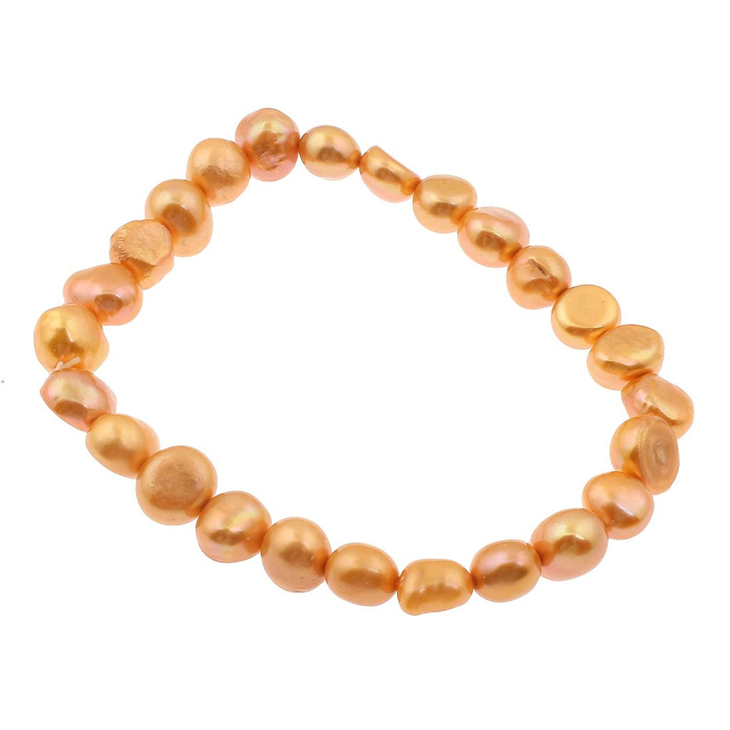 Stunning 7-8mm Baroque Freshwater Pearl Bracelet for Women and Girls treasurebayb2b