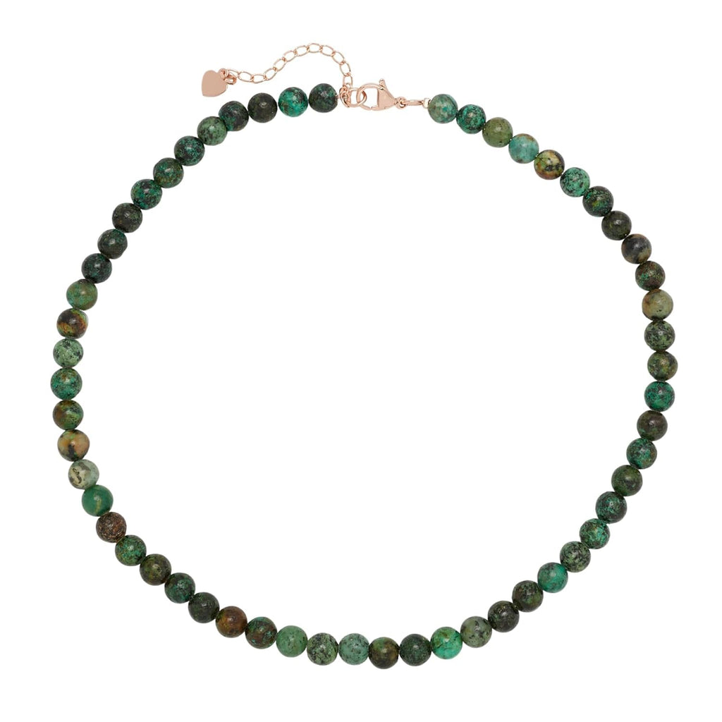 Handmade Womens Girls Beaded Necklace Choker 6mm Round Beads - Natural Gemstones Healing Crystal Jewellery treasurebayb2b