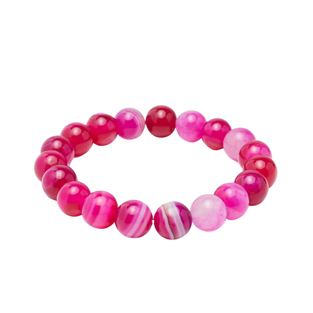 Handmade Womens Mens 10mm Natural Gemstone Bracelet | Stress and Anxiety Power Bead Healing Crystal Gemstone Bracelet treasurebayb2b