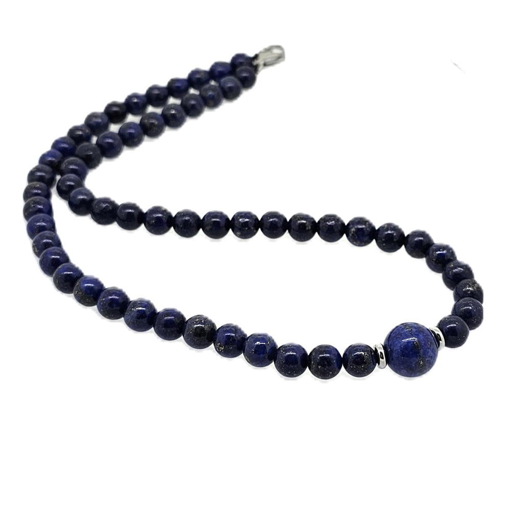 Handmade Gemstone Beaded Necklace for Women | Beautiful Women's 8-12mm Natural Gemstone Beads Necklace Multicolour, Black, Green, Amethyst Turquoise Necklace treasurebayb2b