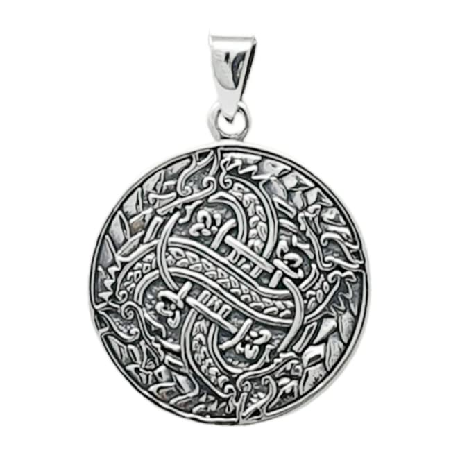 Women's Men's Celtic Flying Dragons Pendant 925 Sterling Silver Pendant treasurebayb2b