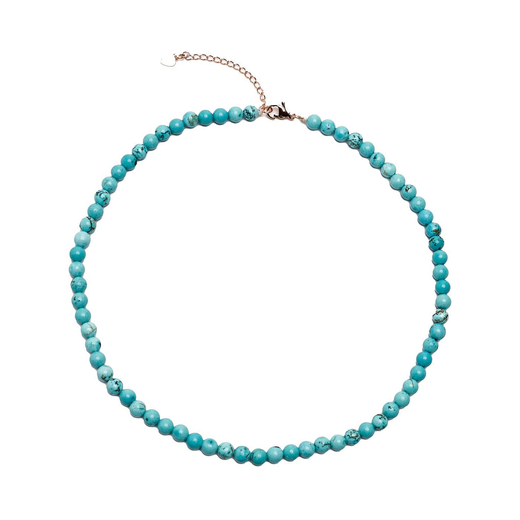 Handmade Womens Girls Beaded Necklace Choker 6mm Round Beads - Natural Gemstones Healing Crystal Jewellery treasurebayb2b