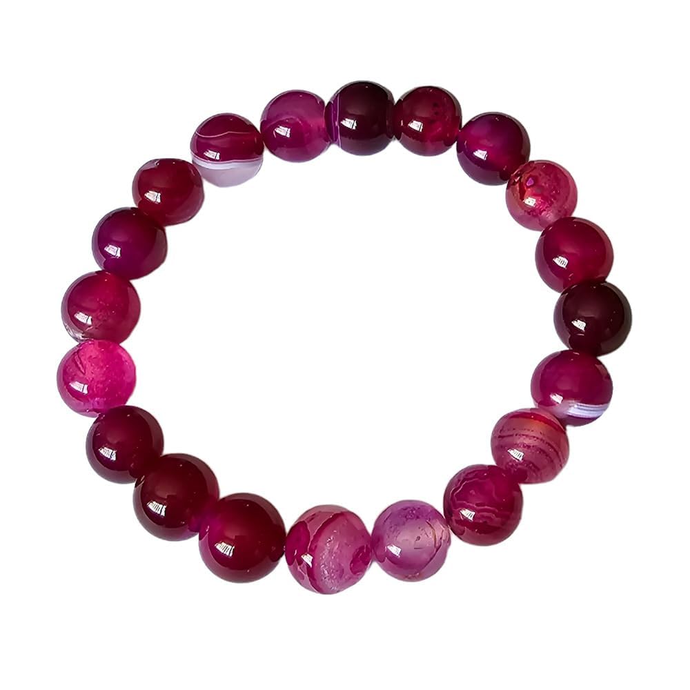 Handmade Womens Mens 10mm Natural Gemstone Bracelet | Stress and Anxiety Power Bead Healing Crystal Gemstone Bracelet treasurebayb2b