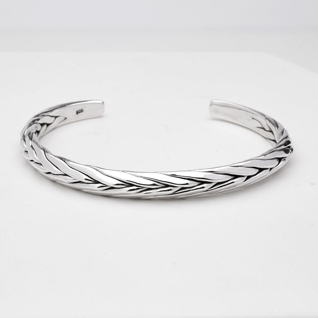 Men's Sterling Silver Bangle Bracelet TBSC0268 treasurebayb2b