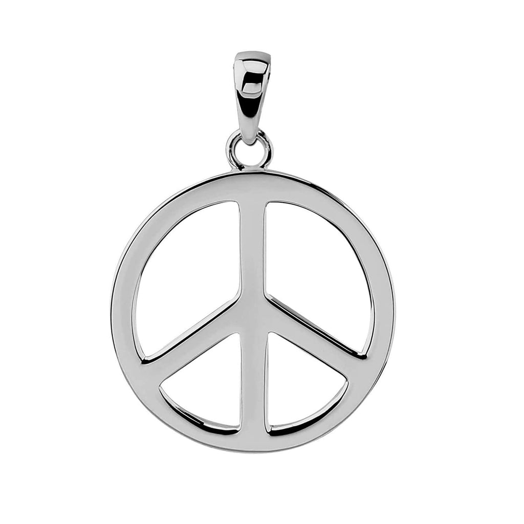 Peace Sign Pendant Made from 925 Sterling Silver, mens and womens pendant treasurebayb2b