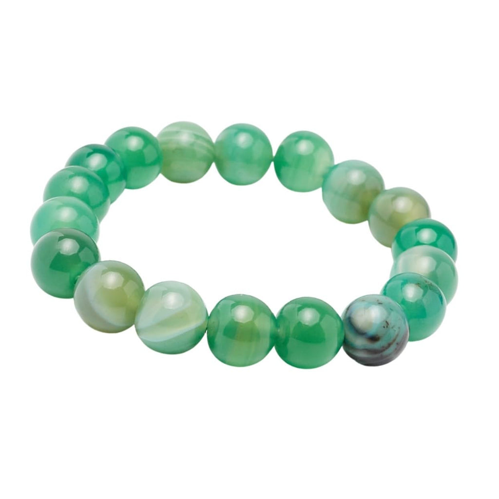 Handmade Womens Mens 10mm Natural Gemstone Bracelet | Stress and Anxiety Power Bead Healing Crystal Gemstone Bracelet treasurebayb2b
