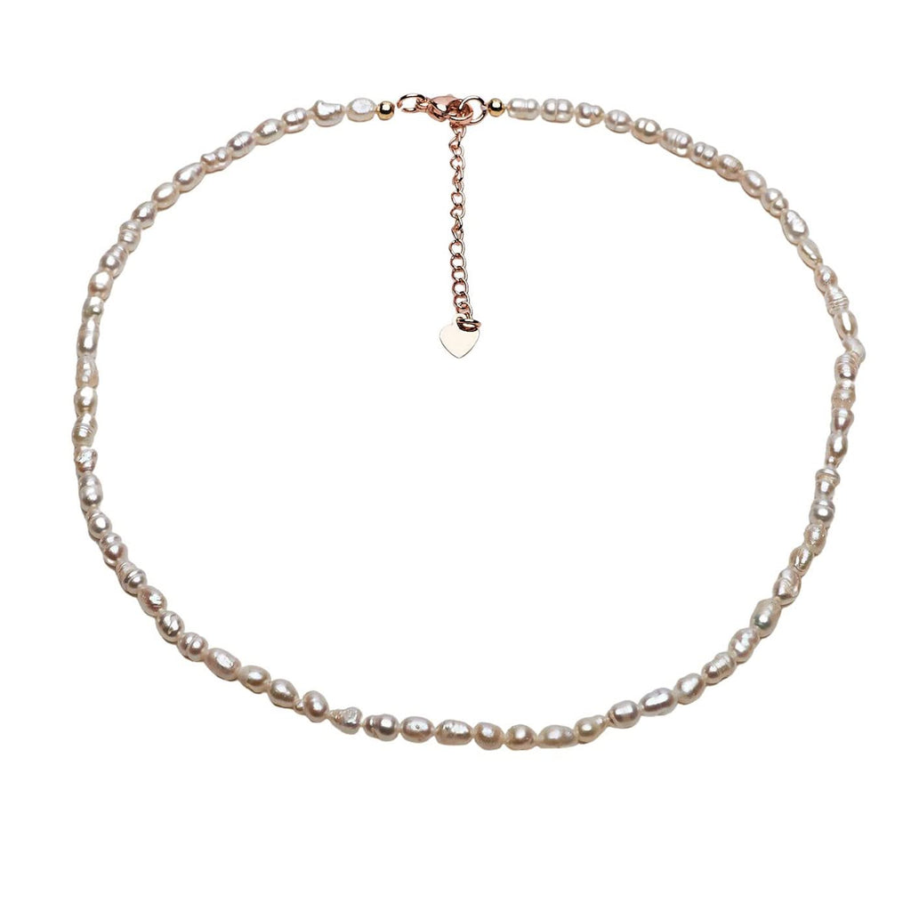 Handmade Womens Girls Beaded Necklace Choker - 4mm Beads Natural Gemstones Healing Crystal Jewellery Necklace treasurebayb2b