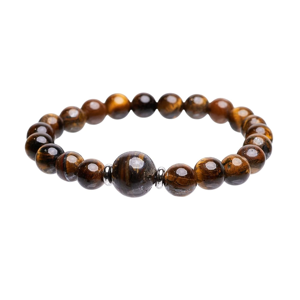 Handmade Womens 8-12mm Natural Power Healing Gemstone Beaded Stretchy Bracelet treasurebayb2b