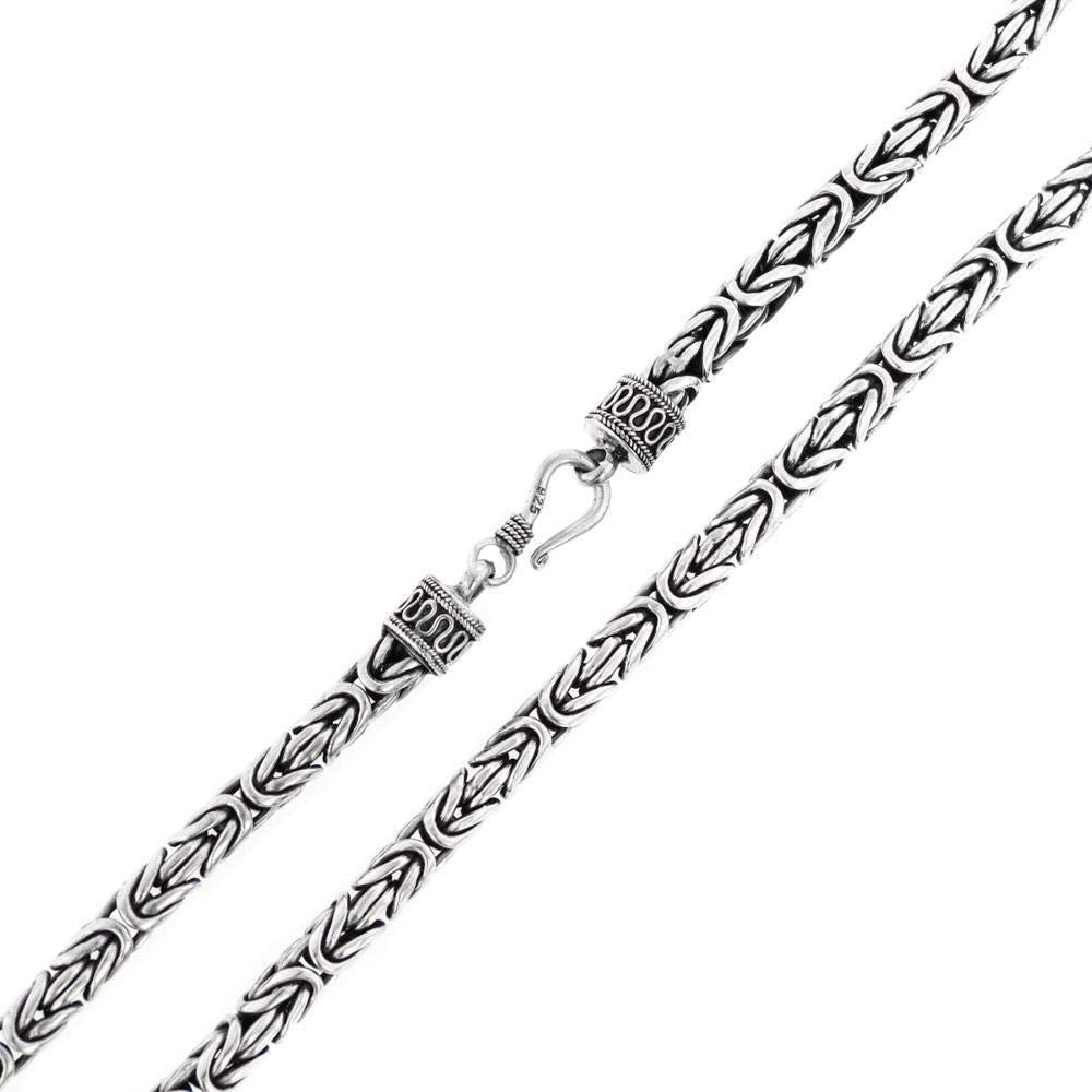 Quality 925 Sterling Silver Bali Chain for Women and Men, Bali Silver Chain Available in 50cm, 55cm and 60cm treasurebayb2b
