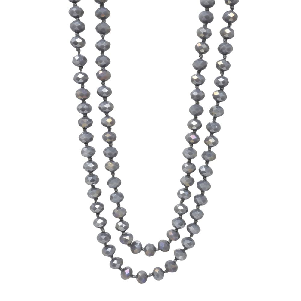 Womens Long Sweater Chain Necklace Crystal Beaded Necklace treasurebayb2b