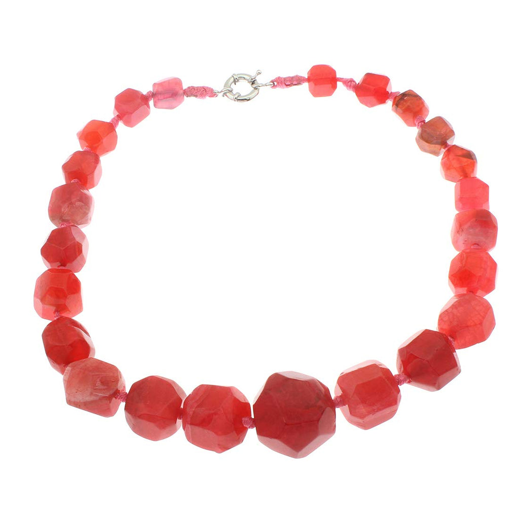 Stunning Agate Gemstone Chunky Necklace for Women and ladies treasurebayb2b