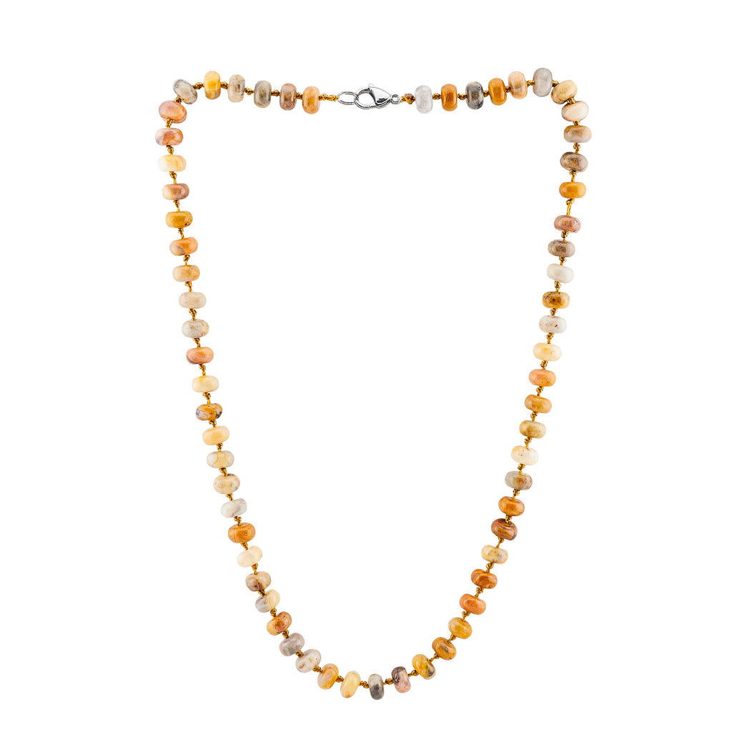 Women's Handmade Necklace 8mm Rondelle Shape Gemstone Beaded Necklace treasurebayb2b