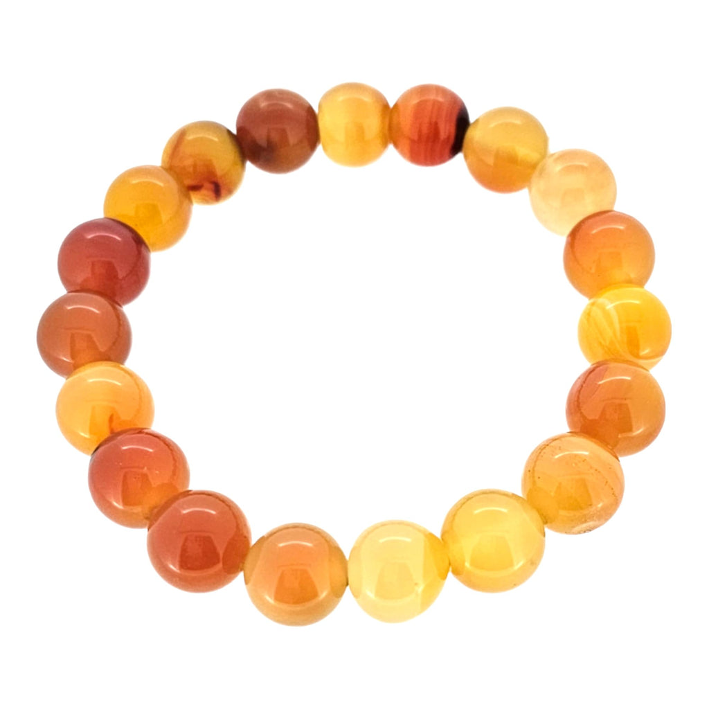 Handmade Womens Mens 10mm Natural Gemstone Bracelet | Stress and Anxiety Power Bead Healing Crystal Gemstone Bracelet treasurebayb2b