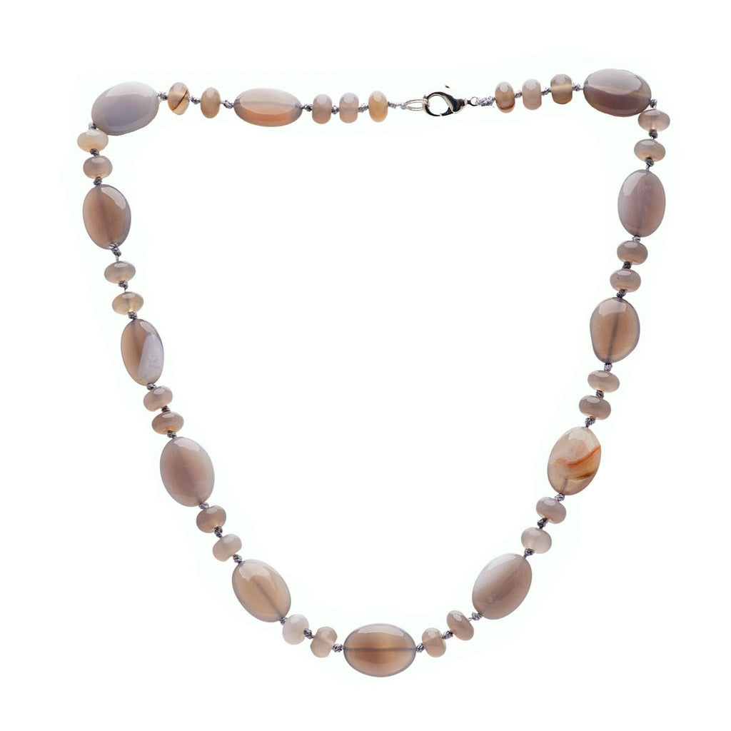 Womens gemstone Beaded Necklace | 8-16mm Natural Gemstone Beaded Necklace for Women and Girls treasurebayb2b