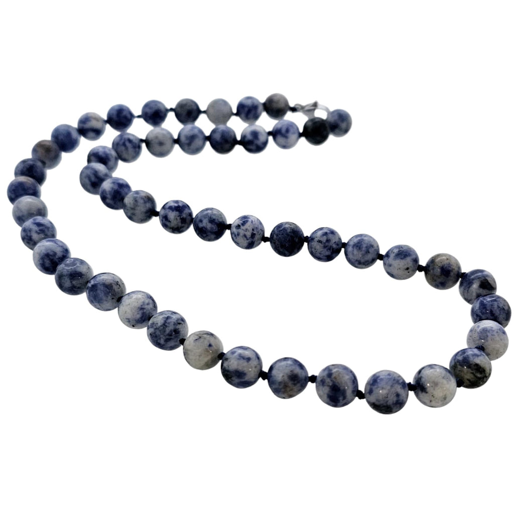 Women's Handmade Gemstone Beaded Necklace 8mm Natural Rose Quartz, Tiger's Eye, Aquamarine, Agate necklace for Women Ladies and Girls treasurebayb2b