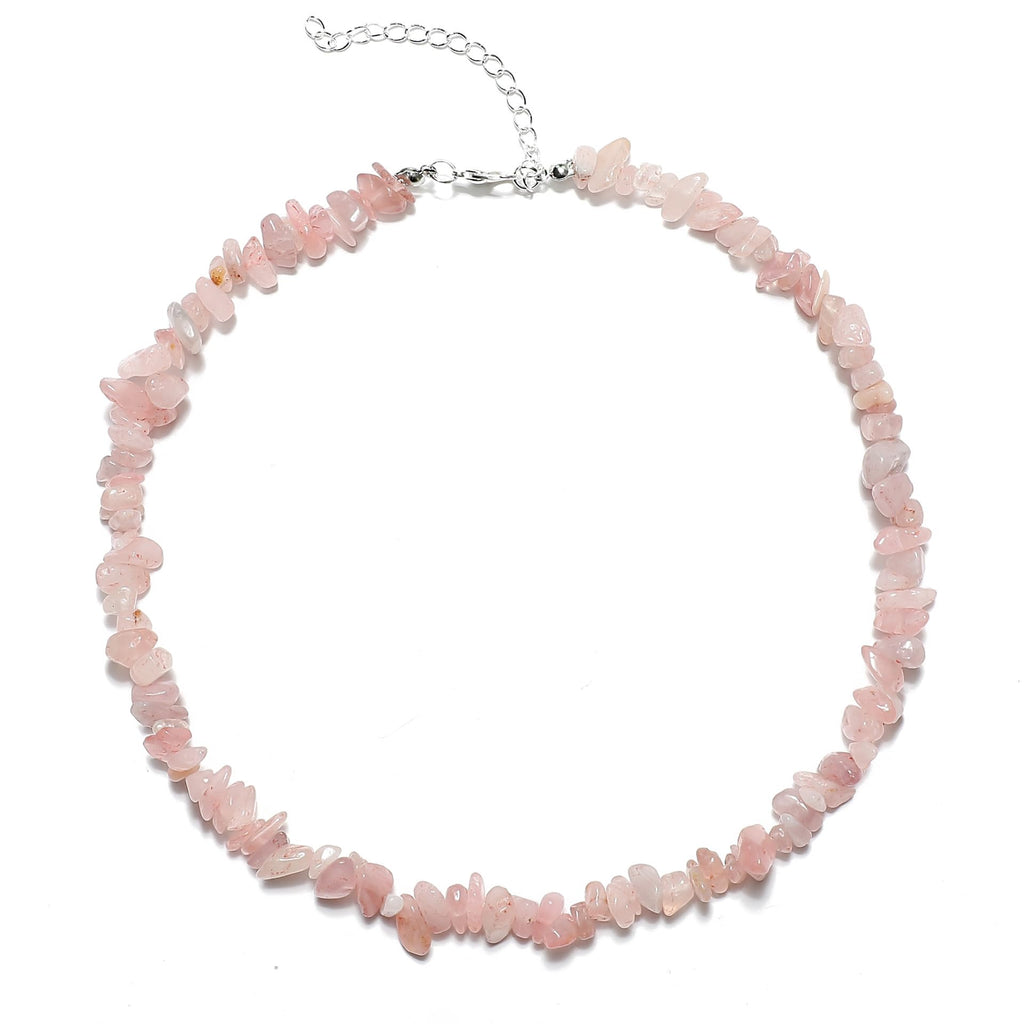 Handmade Womens Girls Beaded Gemstone chips necklace Choker - Natural Gemstones Healing Crystal Jewellery treasurebayb2b
