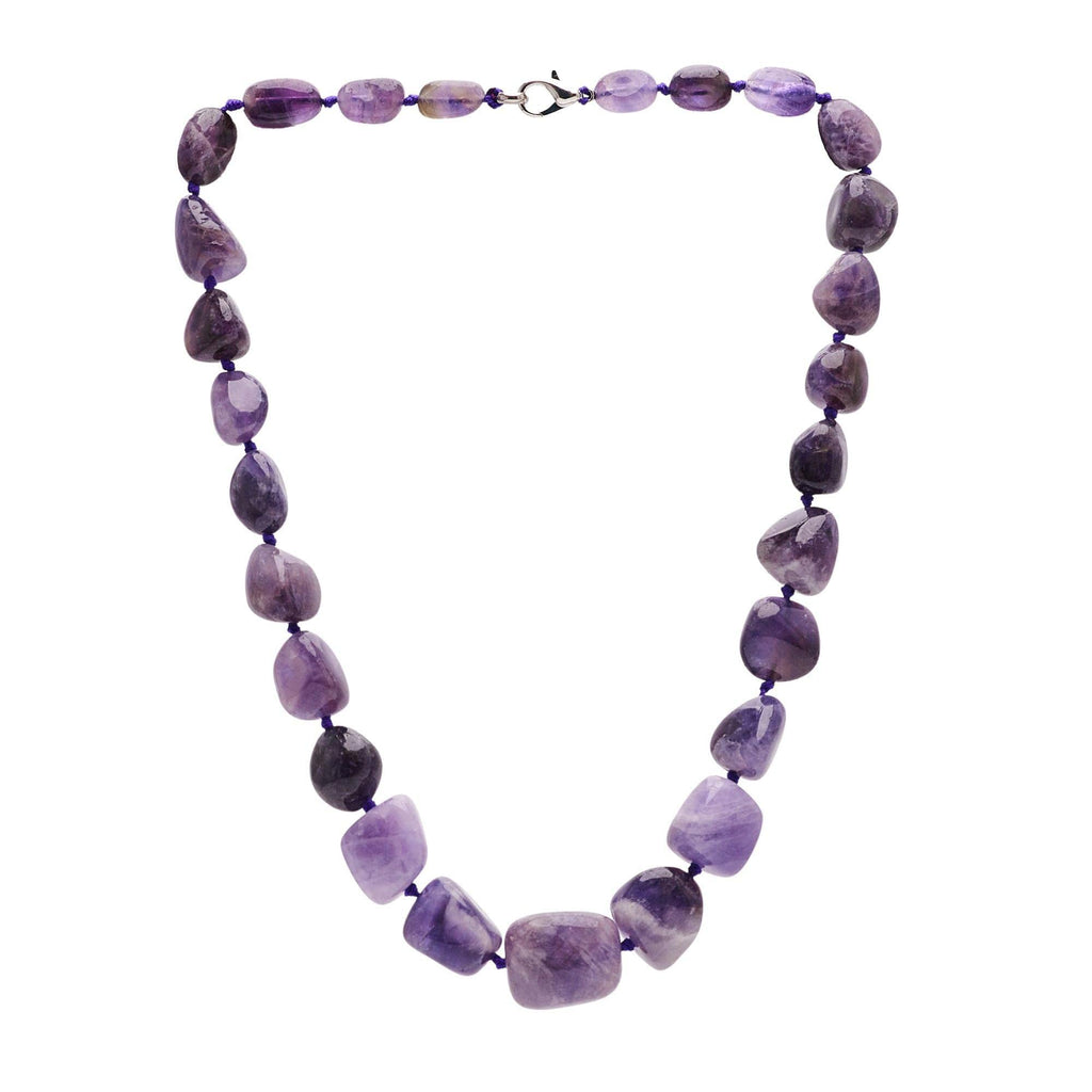 Chunky Natural Gemstone Beaded Necklace for Women, Women's Handmade Necklace treasurebayb2b