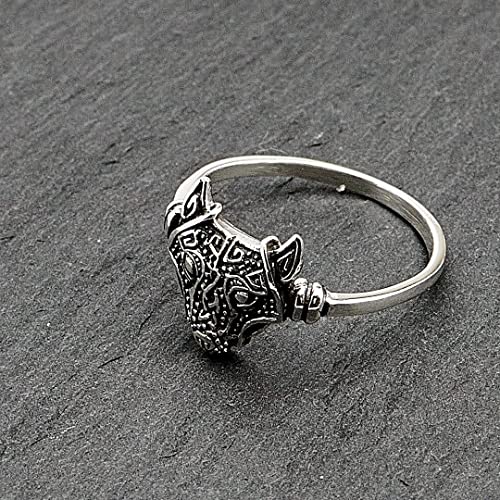 Women's Wolf Head Ring 925 Sterling Silver Size J/L/N/P/R treasurebayb2b