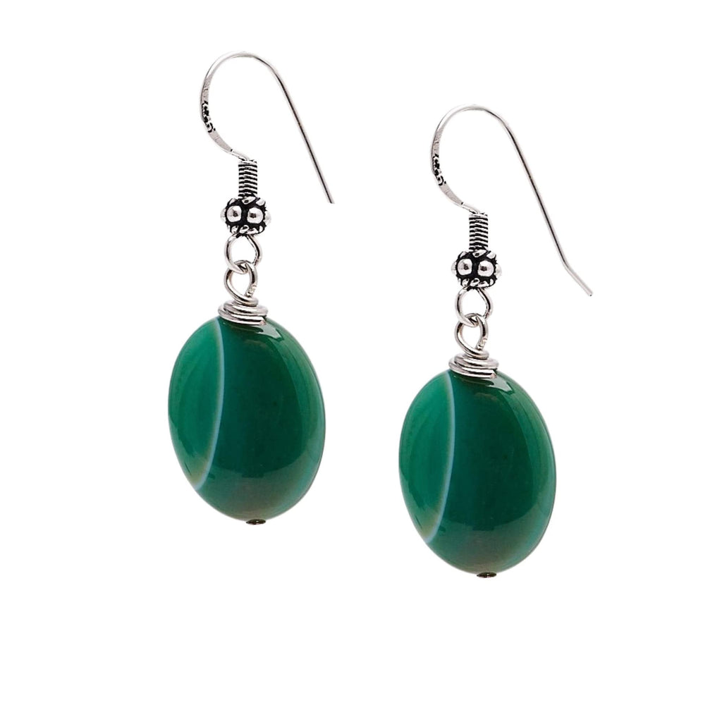 Handmade Natural Gemstone Dangle Drop Earrings for Women and Girls Made with Sterling Silver treasurebayb2b