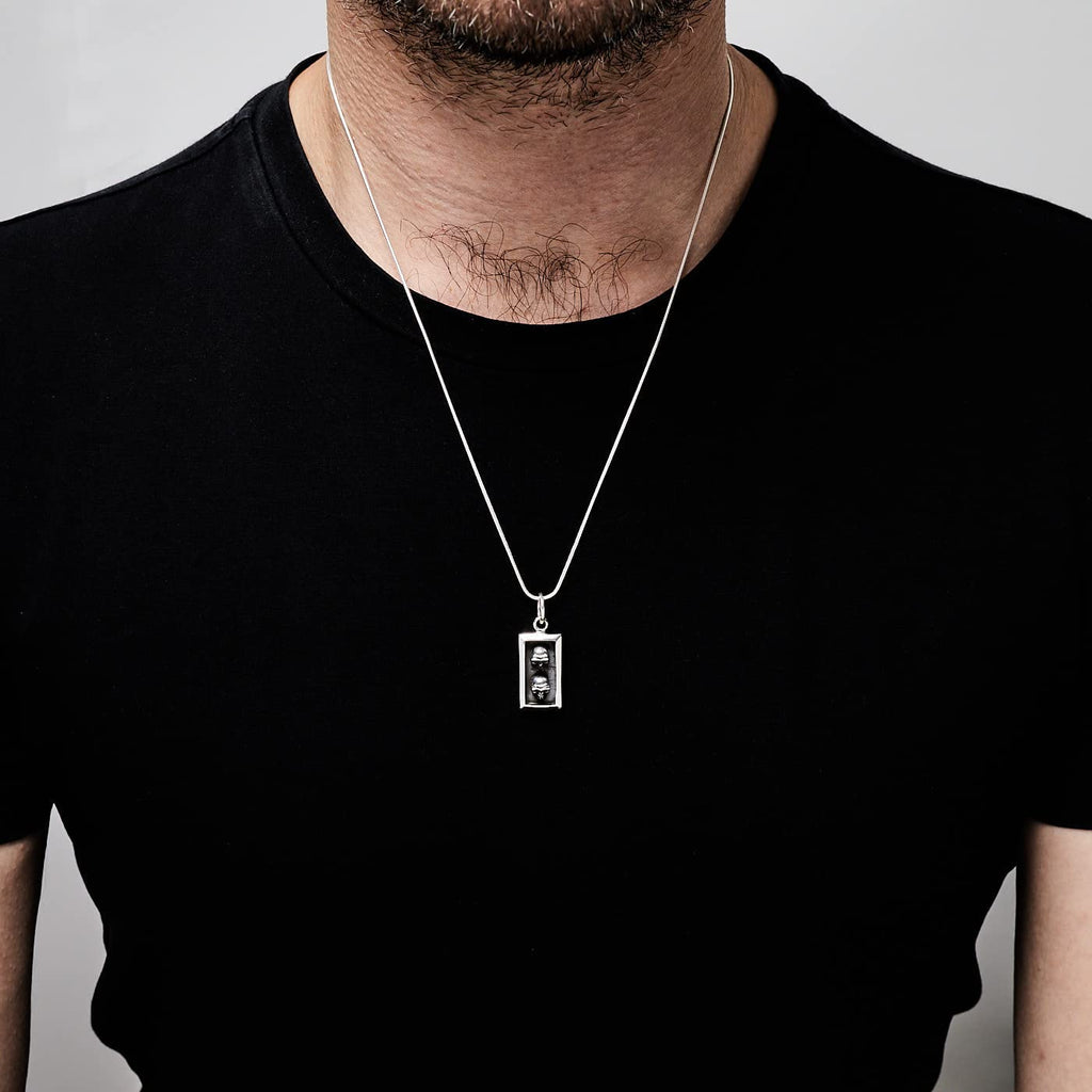 Men's Women's 925 Silver Skulls Pendant Biker Jewellery Gothic Musican Rock Punk Skull Pendant treasurebayb2b