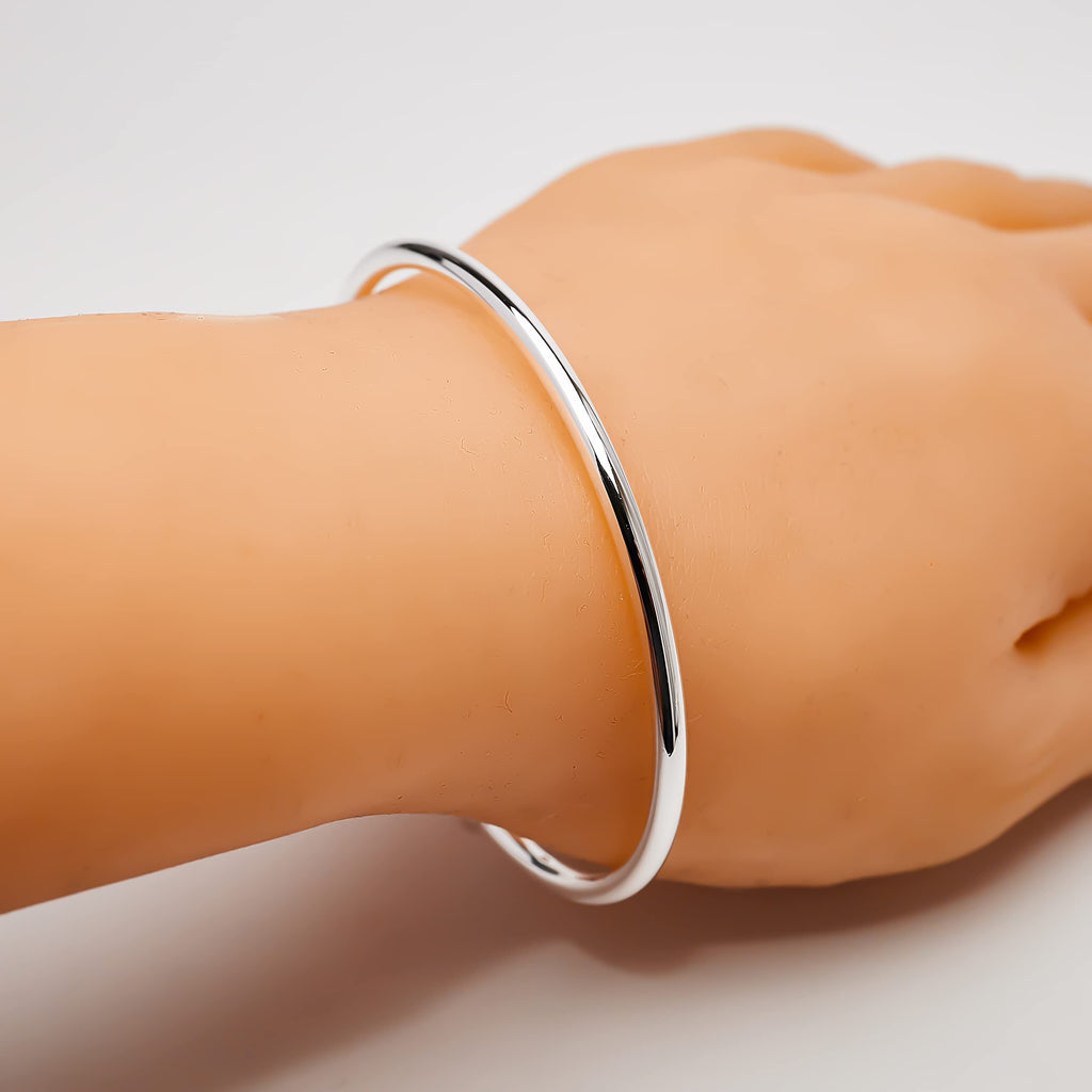 Elegant and Classic Torque Silver Bangle for women and girls treasurebayb2b