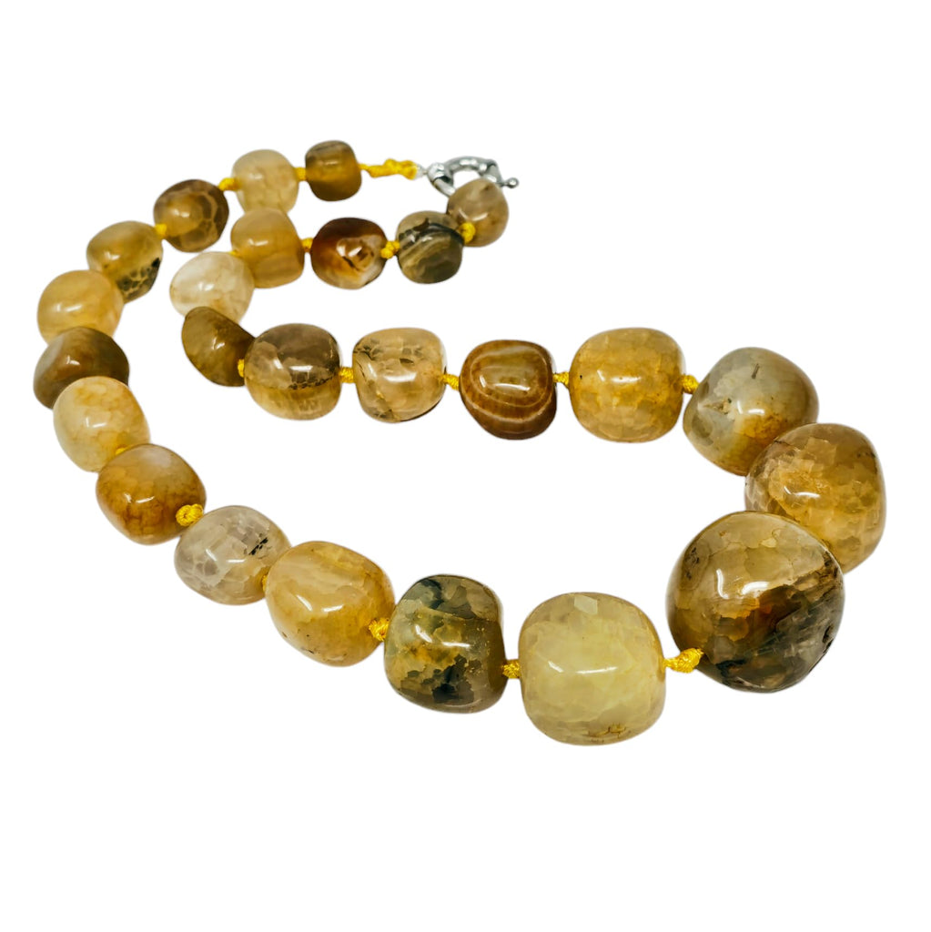 Chunky Statement Natural Gemstone Beaded Necklace for Women, Women's Handmade Necklace treasurebayb2b
