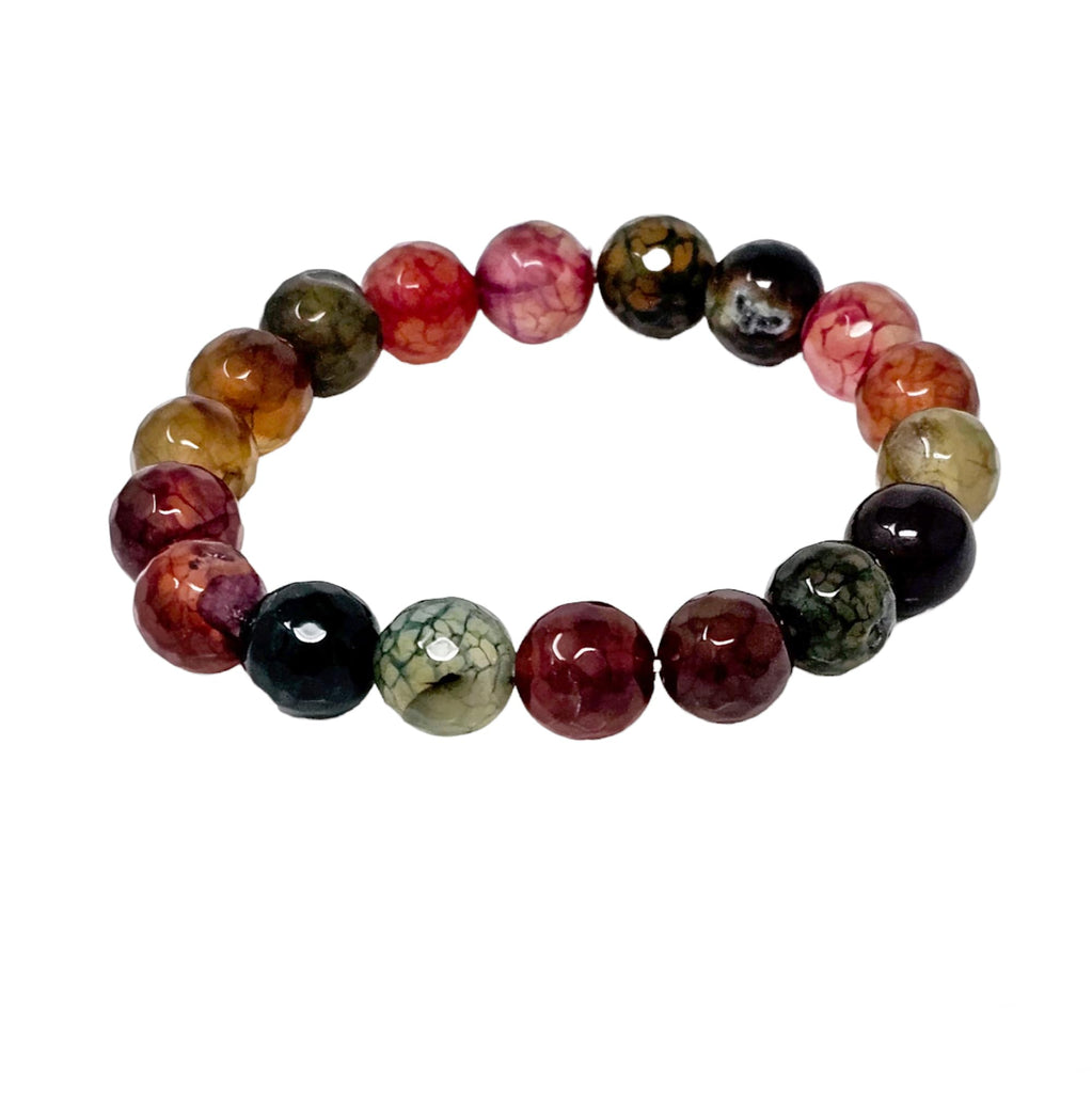 Handmade Womens Mens 10mm Natural Gemstone Bracelet | Stress and Anxiety Power Bead Healing Crystal Gemstone Bracelet treasurebayb2b