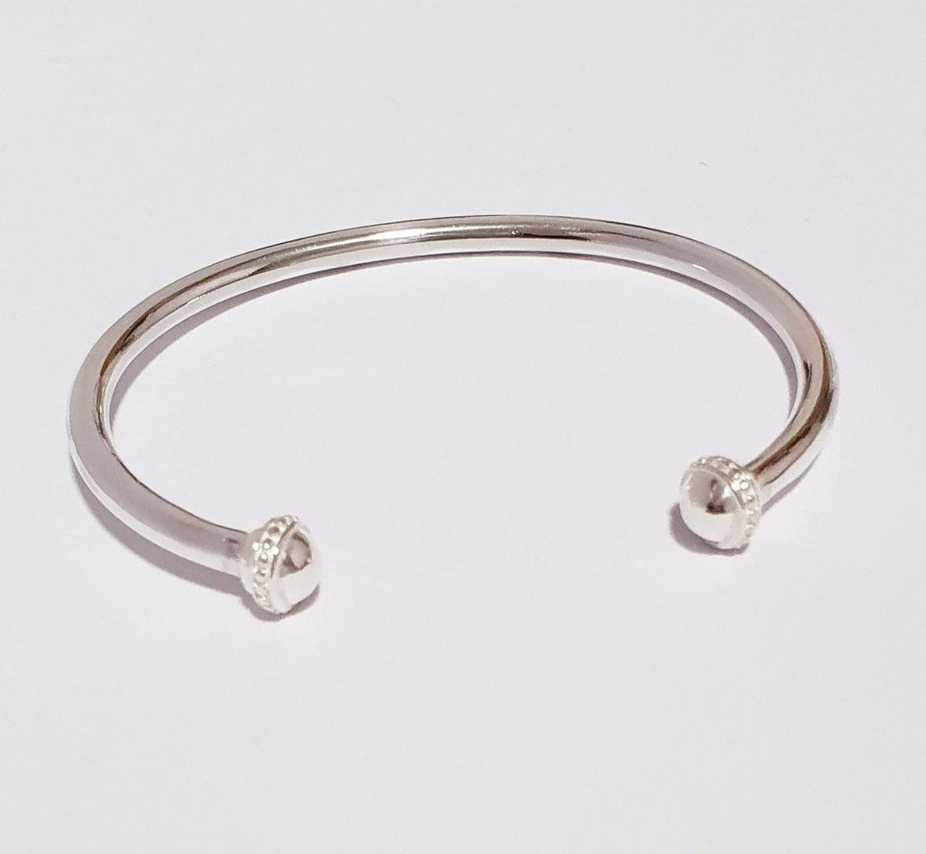 Silver Bracelet for Women Men 925 Sterling Silver Solid Open Torque Bangle treasurebayb2b