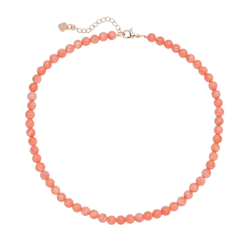 Handmade Womens Girls Beaded Necklace Choker 6mm Round Beads - Natural Gemstones Healing Crystal Jewellery treasurebayb2b